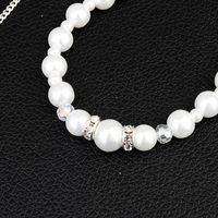 Mode Einfache Lange Diamantbesetzte Perle Zurück Körperkette Anhänger Quaste Halskette Schmuck main image 5