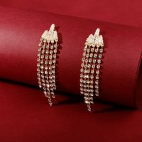 Fashion Zircon Crystal Irregular Trend Earrings For Women Wholesale main image 1