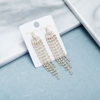 Fashion Zircon Crystal Irregular Trend Earrings For Women Wholesale main image 4