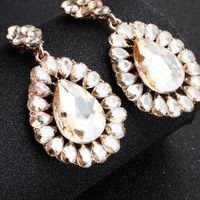 Fashion Exaggerated Diamond Water Drop Trendy Bohemian Style Earrings main image 5