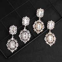 Europe And America Creative Exaggerated Earrings  Popular Alloy Jeweled Earrings Ins Style Earrings Factory Direct Sales Earrings main image 3