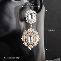Europäische Und Amerikanische Kreative Übertriebene Ohrringe  Beliebte Legierung Diamant Ohrringe Ins Wind Ohrringe Fabrik Direkt Vertrieb Ohrringe main image 5