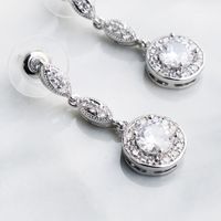Korean Fashion Zircon Simple New Diamond Earrings For Women Wholesale main image 3