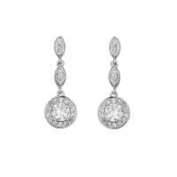 Korean Fashion Zircon Simple New Diamond Earrings For Women Wholesale main image 6
