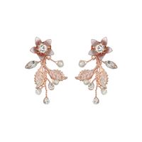 Boucles D&#39;oreilles En Diamant Perle De Fée D&#39;été Coréenne Petites Fleurs Faites À La Main main image 6
