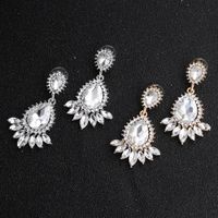 Fashion Retro Palace Ethnic Style Exaggerated Crystal Long Ladies Earrings For Women main image 1