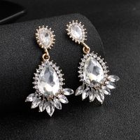 Mode Retro Palast Ethnischen Stil Übertrieben Kristall Lange Damen Ohrringe Für Frauen main image 3