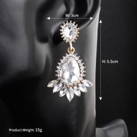 Mode Retro Palast Ethnischen Stil Übertrieben Kristall Lange Damen Ohrringe Für Frauen main image 6