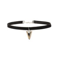 New Hot-saling Choker Zircon Three-dimensional Geometric Triangle Short Necklace For Women main image 3