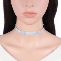 Fashion New Choker Double-sided Laser Light Necklace Neck Chain Jewelry main image 3
