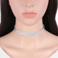 Fashion New Choker Double-sided Laser Light Necklace Neck Chain Jewelry main image 4