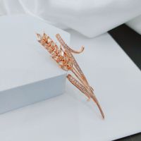 Korea Wheat Ear Fashion Wild Fittings Corsage Copper Brooch For Women main image 3