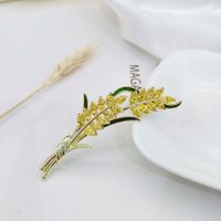 Korea Wheat Ear Fashion Wild Fittings Corsage Copper Brooch For Women main image 6