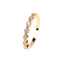Fashion Women's Ring Niche Diamond Open Index Finger Ring Classic Tail Ring main image 1