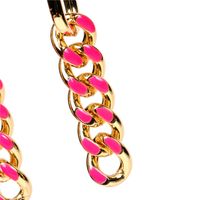 Oil Dripping Cuban Link Chain Thick Chain Earrings Cold Style European And American Long Chain Vintage Tassel Earrings Instagram Mesh Red Fashion Accessories main image 3