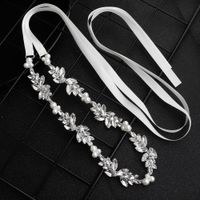 Hot Selling Fashion Diamond-studded Bride Wedding Dress Belt sku image 1