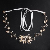 Creative Bridal Wedding Belt Wild Handmade Pearl Waist Chain sku image 1