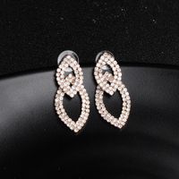 Fashion New Simple Trend Rhinestone Photo Accessories Alloy Earrings Jewelry sku image 1