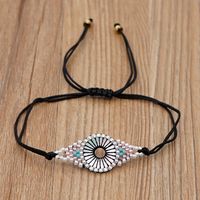 Fashion Geometric Bohemian Style Handmade Jewelry Rice Bead Braided Bracelet sku image 4