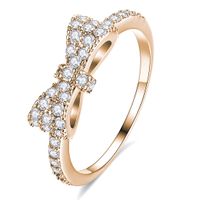 Copper Fashion Geometric Ring  (rose Alloy-5) Nhlj3701-rose Alloy-5 sku image 3
