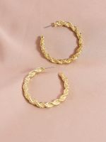 Fashion Summer New Hot-selling Pair Of Metal C-shaped Alloy Earrings main image 3