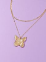 Hot Selling Double Layer Butterfly Women's Necklace main image 5