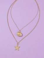 Hot Selling Double-layer Starfish Shell Necklace main image 4