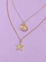 Hot Selling Double-layer Starfish Shell Necklace main image 5