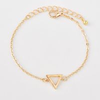 Popular Fashion Full Diamond Circle Leaf Triangle Bracelet Combination Four-piece Set Wholesale main image 6