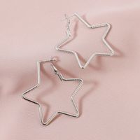 New Fashion Metal Five-pointed Star Hot-selling Alloy Earrings For Women sku image 2