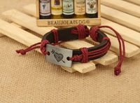 Leather Fashion Geometric Bracelet  (four-color Ropes Are Made) Nhpk1780-four-color Ropes Are Made sku image 5