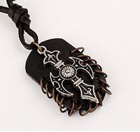 Alloy Fashion Geometric Necklace  (black) Nhpk1703-black sku image 1