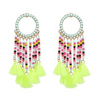 Alloy Simple Geometric Earring  (green) Nhjj4578-green sku image 1