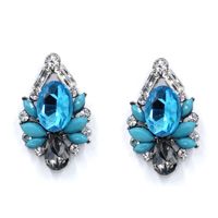 Alloy Fashion Geometric Earring  (blue) Nhjj4180-blue sku image 3