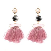 Gland Boucles D'oreilles Bohème Simple Enroulement Balle Perle Boucles D'oreilles  Vente Chaude Européen Et Américain Bijoux En Stock sku image 5