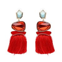 Alloy Fashion Flowers Earring  (red) Nhjj4077-red sku image 1