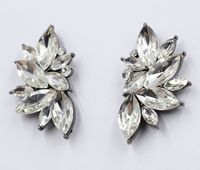 Fashion Geometric Inlaid Crystal Alloy Earrings Ear Studs sku image 2