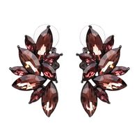 Fashion Geometric Inlaid Crystal Alloy Earrings Ear Studs sku image 4
