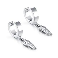 Titanium&stainless Steel Fashion Geometric Earring  (steel Color) Nhop1832-steel Color sku image 1