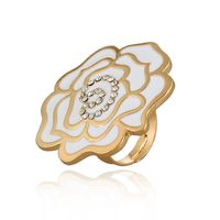 Alloy Fashion Flowers Rings  (kc White Alloy) Nhkq1460-kc White Alloy sku image 1