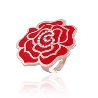 Alloy Fashion Flowers Rings  (kc White Alloy) Nhkq1460-kc White Alloy sku image 3