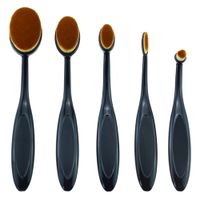 Plastic Fashion  Makeup Brush  (5 Sticks - Black) Nhao0050-5 Sticks - Black sku image 1