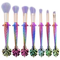 Plastic Fashion  Makeup Brush  (7 Sticks - Gradient Purple) Nhao0026-7 Sticks - Gradient Purple sku image 1