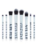 Plastic Fashion  Makeup Brush  (8 Sticks - Alloy Tube - Zebra Pattern) Nhao0014-8 Sticks - Alloy Tube - Zebra Pattern sku image 1