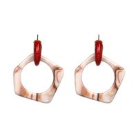 Vintage Other  Earring Geometric (red)  Nhjj3910-red sku image 1