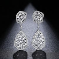 Fashion Zircon Plating Earrings  (white -10f07)  Nhtm0098-white -10f07 sku image 1