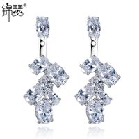 Simple Zircon Plating Earrings  (white Zirconium White-10e12)  Nhtm0095-white Zirconium White-10e12 sku image 1