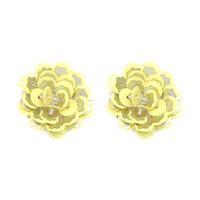 Other Plastic  Earring Flowers (yellow)  Nhjj3750-yellow sku image 1