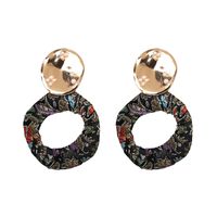 Fashion Alloy  Earring Geometric (brown + Color)  Nhjj3737-brown + Color sku image 7