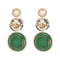 Fashion Alloy  Earring Geometric (green)  Nhjj3717-green sku image 1